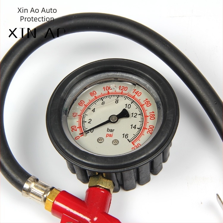 Xin Ao многофункционален измервател за налягане в гумата с дисплей в kPa, пластмасово-метален корпус