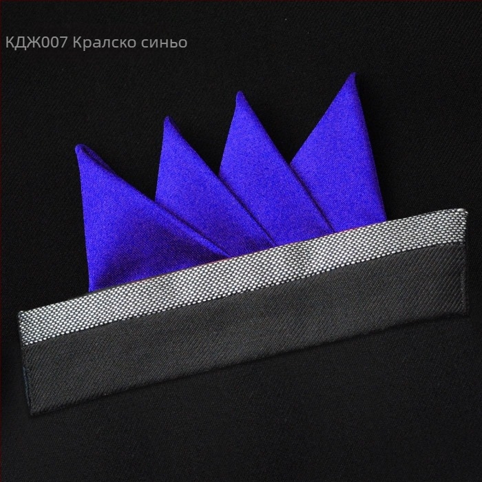 Мъжка джобна кърпичка, висококачествен монохромен мотив, полиестерни нишки, полиестерна подплата, печатен дизайн