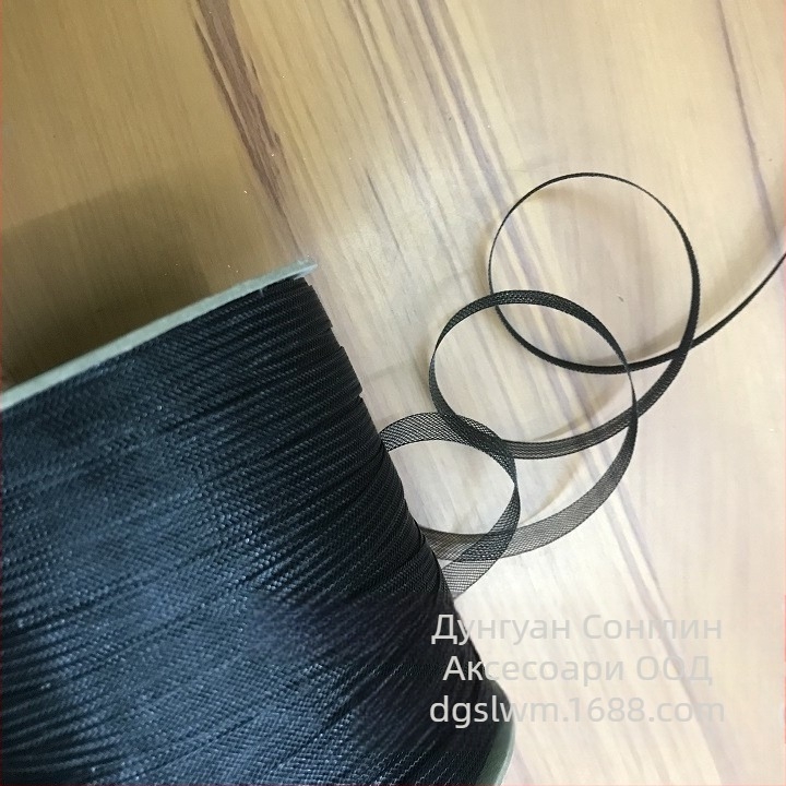 Еластичен колан от мрежеста рибена кост за сватбени рокли и латински танци; полиестерен материал; подходящ за домашни текстили и облекло.