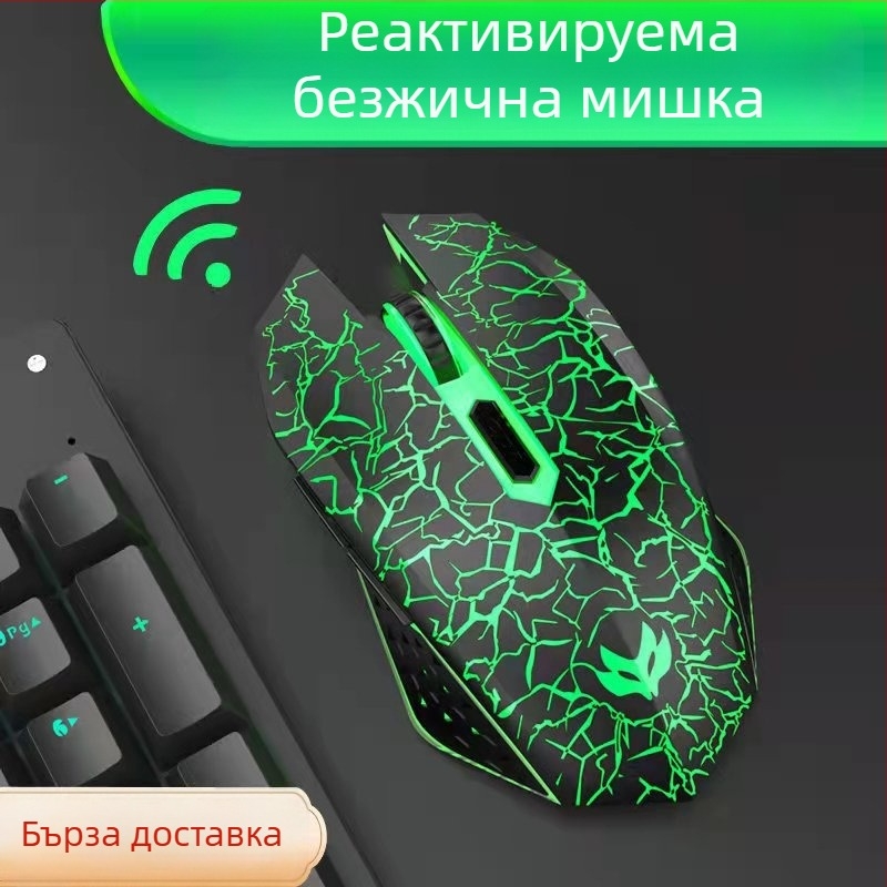 Оптична безжична мишка (1600 DPI, 2,4 GHz, USB интерфейс, модел T09)