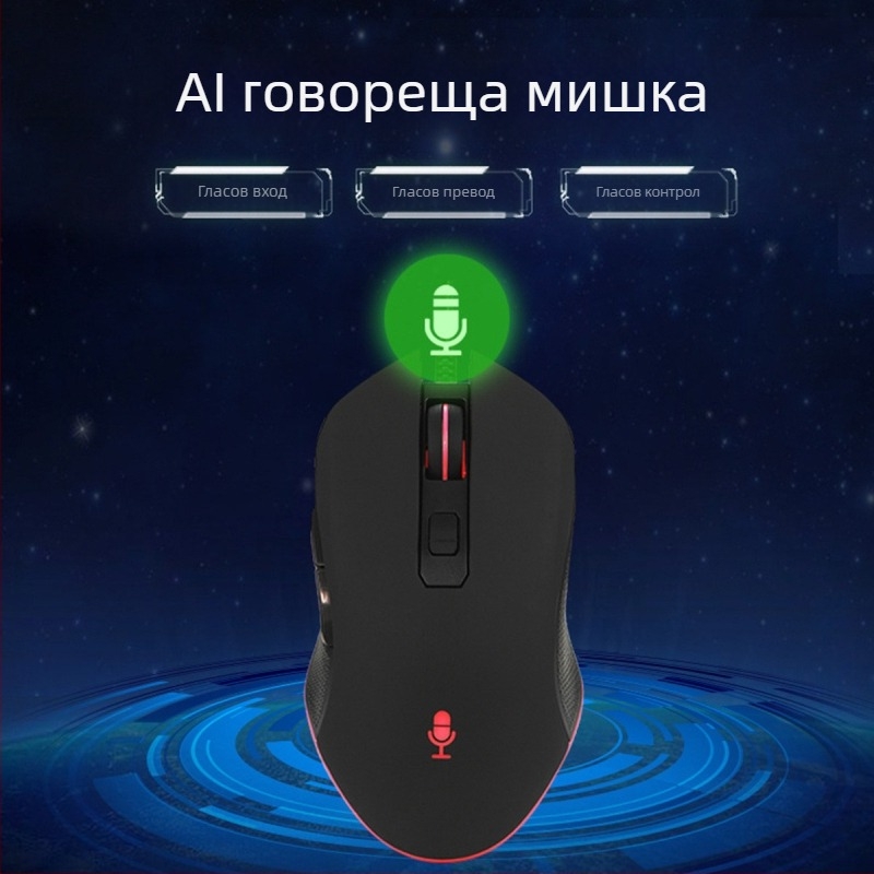 Оптична мишка с USB интерфейс, кабелна връзка, 800 DPI, 3 бутона, ергономичен дизайн