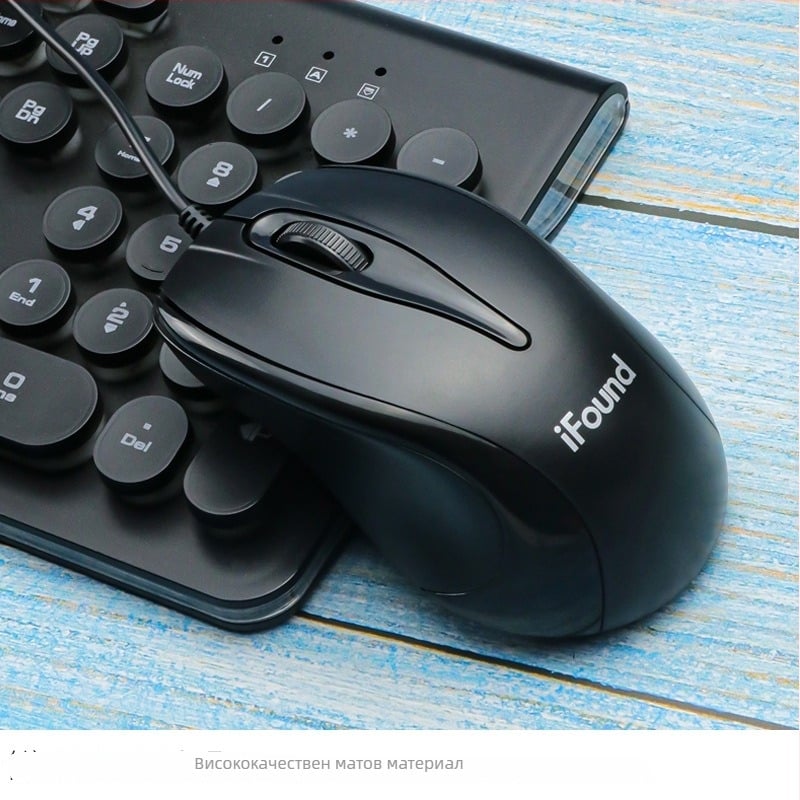 F370 оптична USB мишка, жична, 1000dpi, 3 бутона