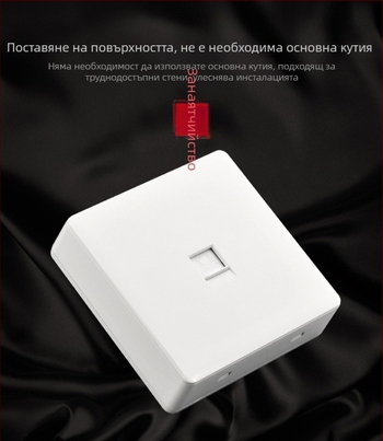 Тип 86 стенен мрежов контакт, 1 порт, 10A, ≤50V