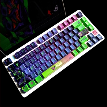 Jjy11 ПБТ клавишен капак за механична клавиатура, петстранична сублимация, с възможност за персонализация, съвместим с повечето механични клавиатури