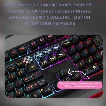 Персонализирана клавишна капачка за механична клавиатура — PBT sublimation, съвместима с универсални клавиатури, Moa тема клавишни капачки