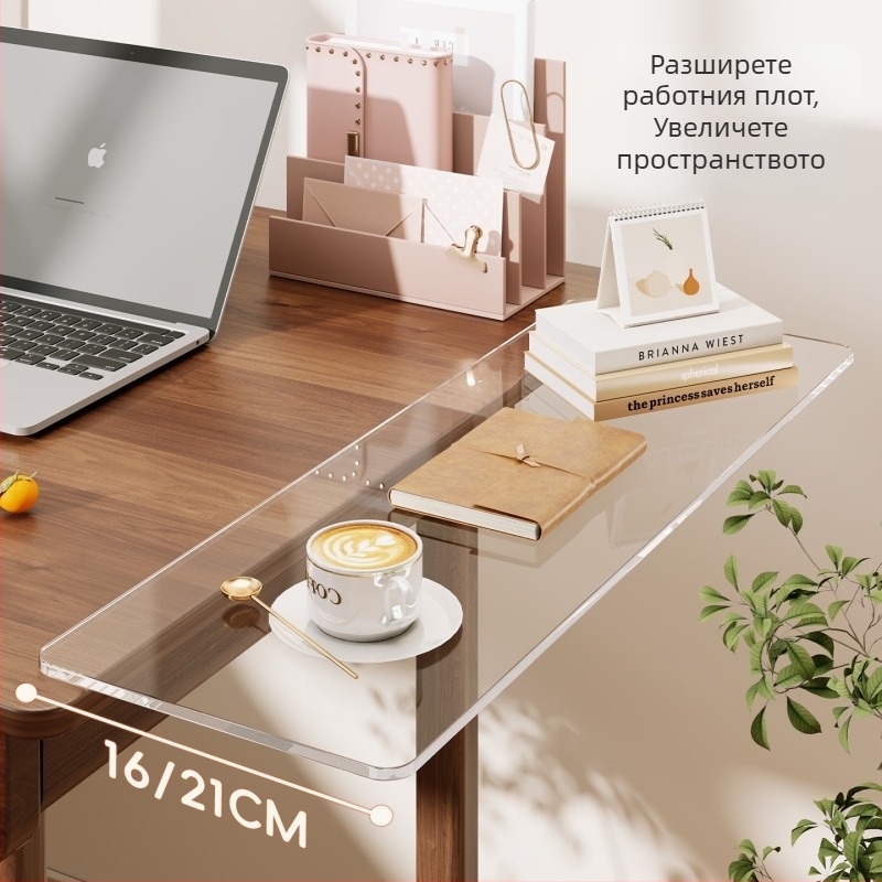 Акрилен настолен държач с странично разширение и клавиатурна подложка — модел 2292212194496055040
