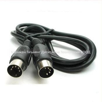 MIDI кабел 5-пинов DIN, дължина 1 м, адаптер кабел