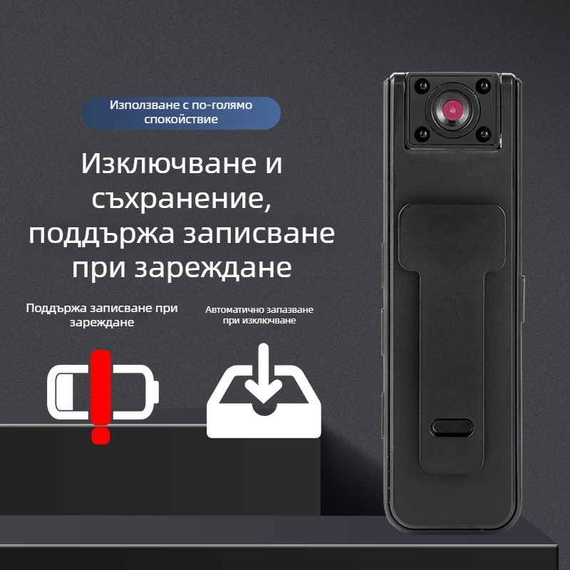 Акционна камера A9 — 1080p, батерия 2–3 ч, TF карта за съхранение, под 100 г