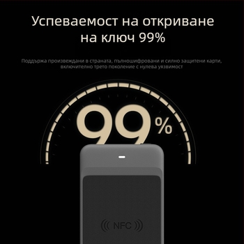 IC ръчен дубликатор с Bluetooth NFC четец за IC/ID карти — декодиране и копиране; сензорна дистанция 2-6, захранване 10, работна честота 125, време за четене 1, памет 128