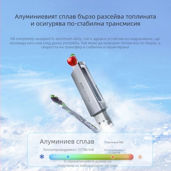 WG-520 USB 2.0 OTG четец за карти – SD/TF памет карти, Lightning/USB интерфейс, алуминиев сплав, съвместим с устройства на Apple