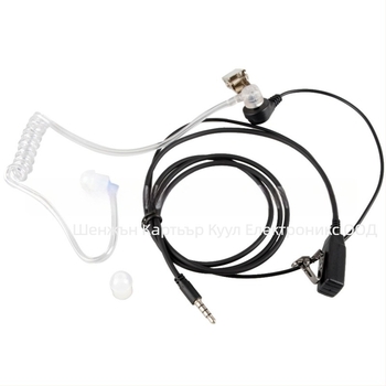 Жично допълнение за слушалки тип in-ear, 3,5 мм конектор, кабел 100 см, съвместим с iOS