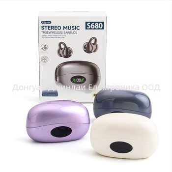 S680 умни Bluetooth слушалки с ушен клип, управление чрез докосване и универсална съвместимост
