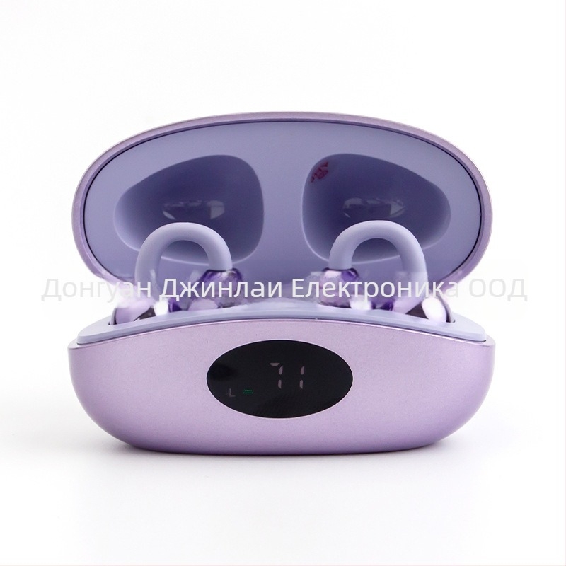 S680 умни Bluetooth слушалки с ушен клип, управление чрез докосване и универсална съвместимост