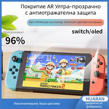 Nintendo Switch AR антиотразително защитно фолио за екран — HD яснота, анти следи, PET филм