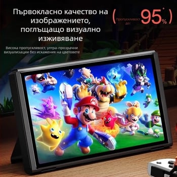Nintendo Switch AR антиотразителен протектор за екран, 0,17 мм, 95% прозрачност, антиотпечатък