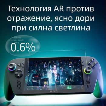 AR антирефлексно покритие за Rog Xbox Ally X, 95% прозрачност, дебелина на филма 0.17 мм, оригинален AR филм, за Rog Xbox Ally X