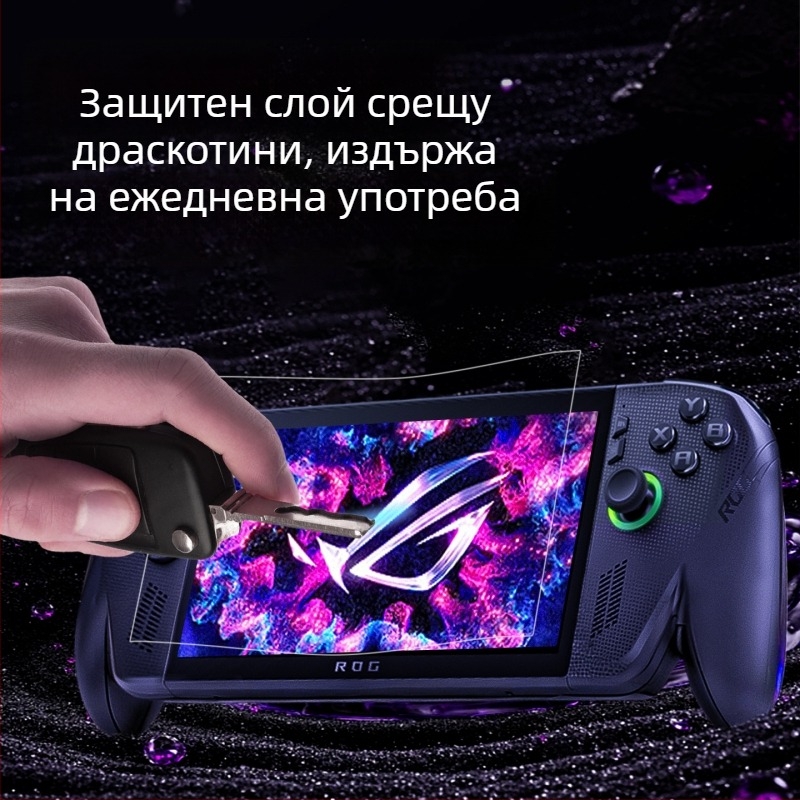 AR антирефлексно покритие за Rog Xbox Ally X, 95% прозрачност, дебелина на филма 0.17 мм, оригинален AR филм, за Rog Xbox Ally X