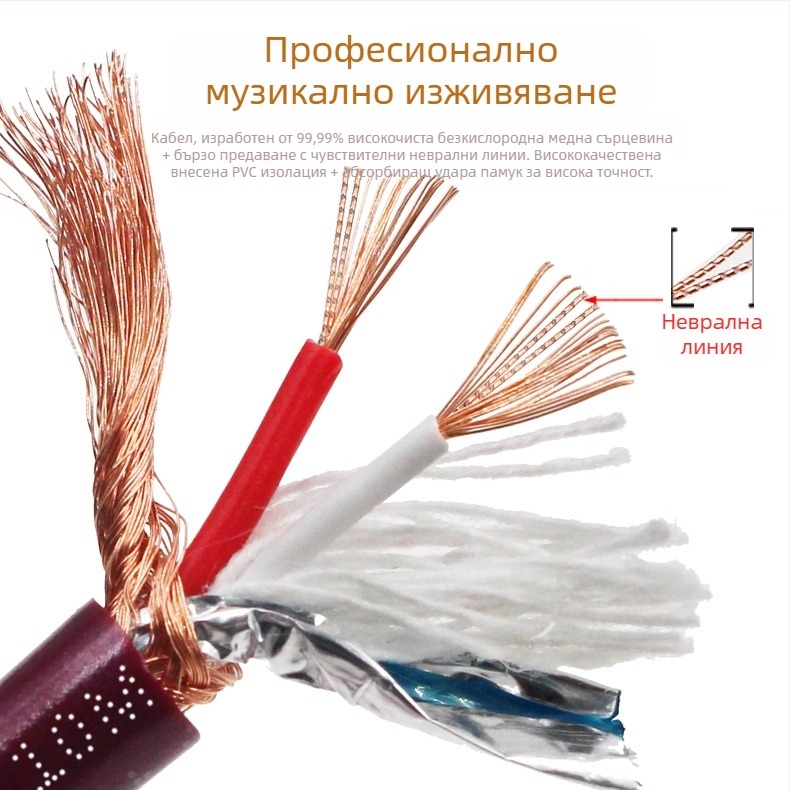 MVS Magic 2-ядрен аудио кабел с безкиснева мед за домашно кино – висококачествен аудио сигнал