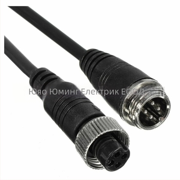 4‑ядрен GX12 автомобилен захранващ видеокабел, 75 Ω, 1080P камера – за разширение