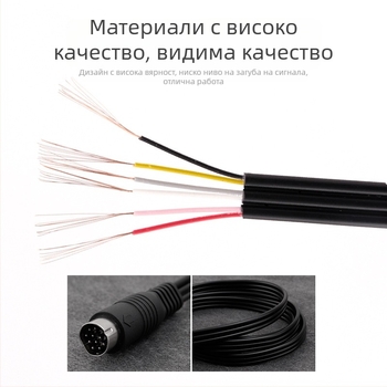 AV кабел за Sega Saturn, триредов конектор, медено ядро, PVC изолация, серия Saturn