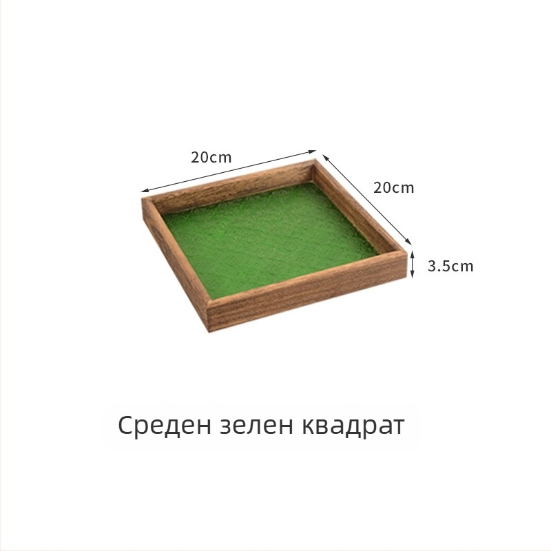 Стъклено правоъгълно поднос за сервиране – подходящ за плодове и десерти, чай и кафе, модерен минималистичен стил