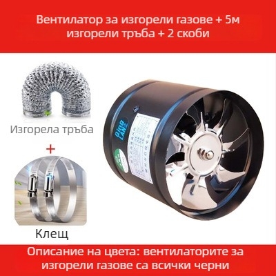 Вентилатор за баня с нисък шум, модел SF1.0-2r, 220V, 50Hz, метален корпус, тип тръбно налягане