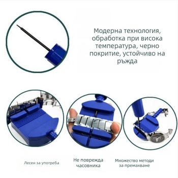 Инструмент за демонтаж и регулиране на часовников ремък с премахвач на звена — Fish Day; лято 2021; кутия 500 бр.