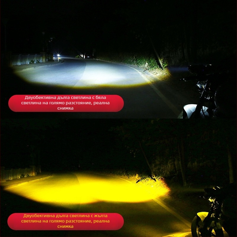 60W 12-37V LED предни мъглови фарове със леща кондензатор, корпус от авиационен алуминий, голям стоманен прожектор за мотоциклети/офроуд/пикап, живот на лампата 5000 часа