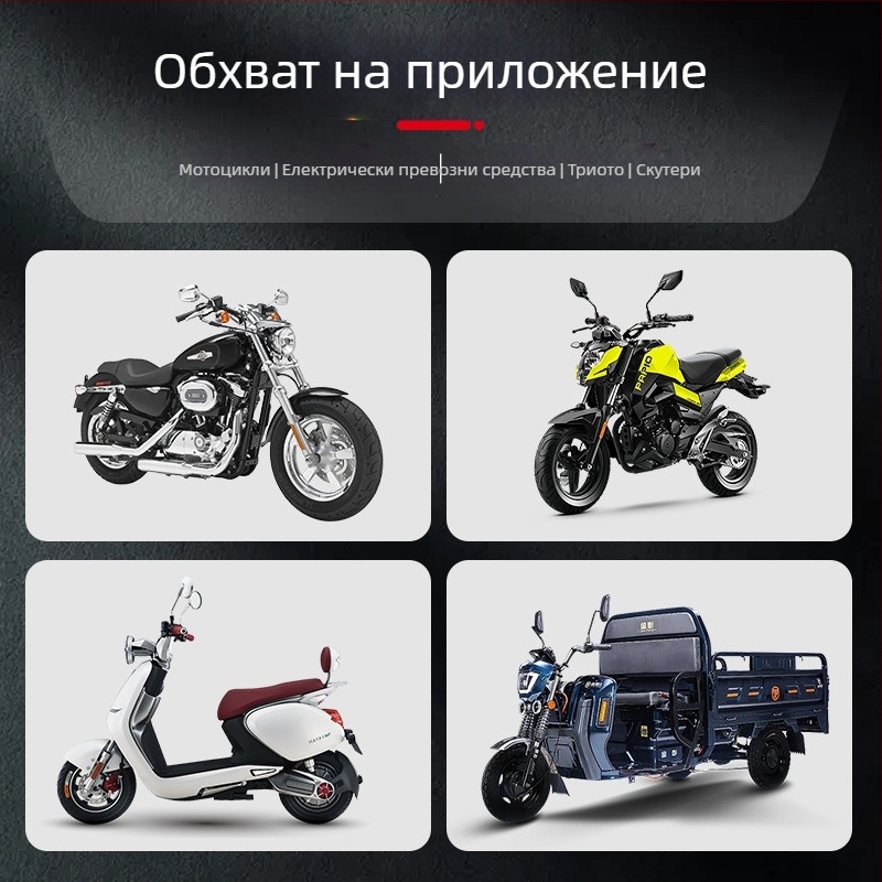 LED мотоциклетен фар с три лъча прожектор, висок и нисък лъч, външен монтаж, алуминиево тяло, 20W, 8–60V, водоустойчив