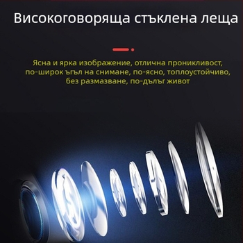 Камера за задно виждане за автомобил с 360° регулиране, AHD звездно нощно виждане, 12V захранване, 1280×720, огледално изображение