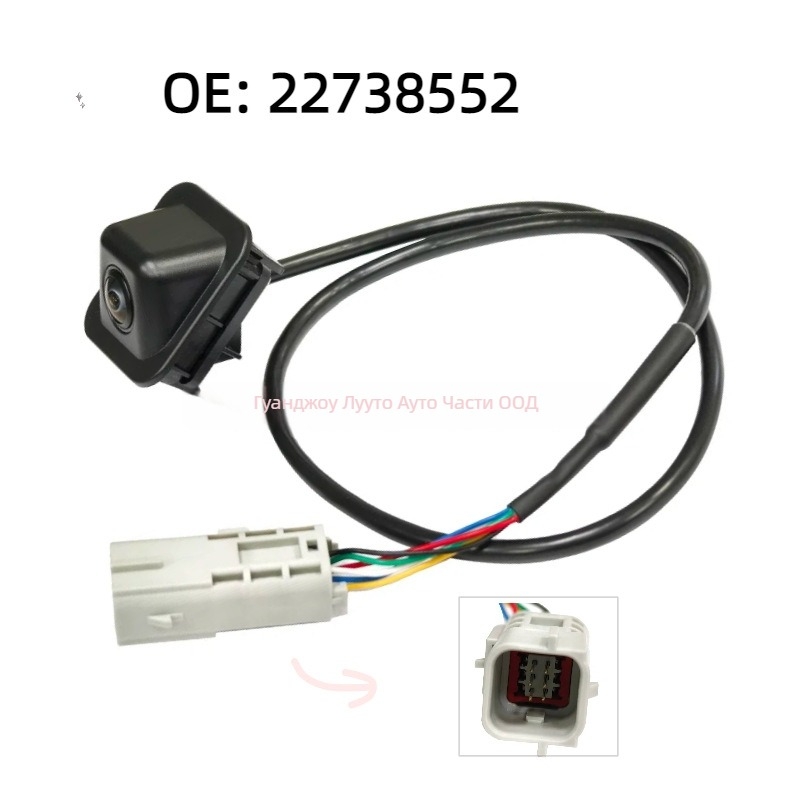 Задна камера за Cadillac XTS 2013–2019 – 12V захранване, въртяща се, резолюция 480×600, модел 22738552/23388750