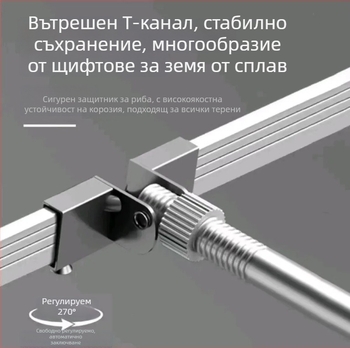 Yuxin Нейлонова мрежеста торба за защита на риболова с алуминиево-сплавно позициониране и квадратен ръб, с малки отвори