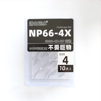 Travellers 6066-4X-NP риболовни куки, карбонова стомана, анти-ръжда, комплект