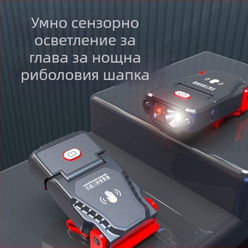 Ruigu челна лампа за риболов – LED осветление, ABS корпус, батерия 1200 mAh, 3.7V, презареждаща, обхват до 50 м