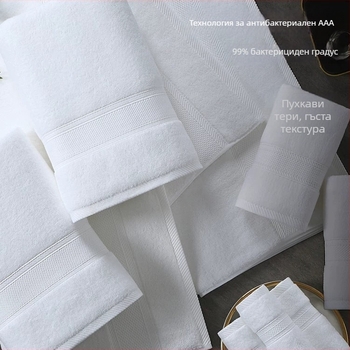 Хотелска кърпа за баня от памук, 150 г, Ply прежда, 16 нишки, попиване 0–5 с