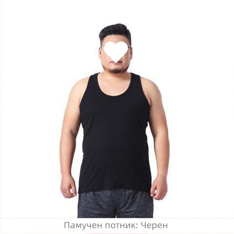 Мъжки модал жилет - свободна кройка, райета, ежедневен стил, лято