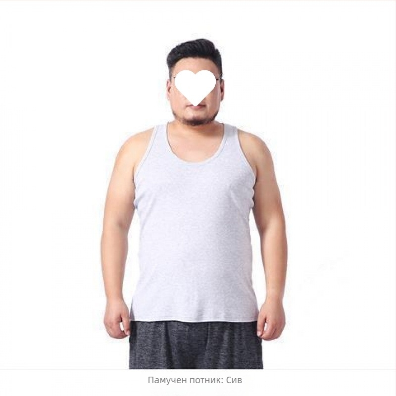 Мъжки модал жилет - свободна кройка, райета, ежедневен стил, лято