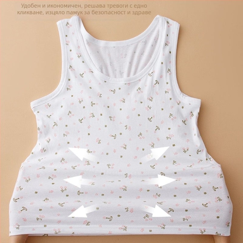 Безръкав топ с тънки презрамки, 100% памук, кръгло деколте, лято 2025