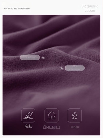 Флисово йога яке за жени, дълъг ръкав, до ханша, топло, 75% найлон, 25% спандекс