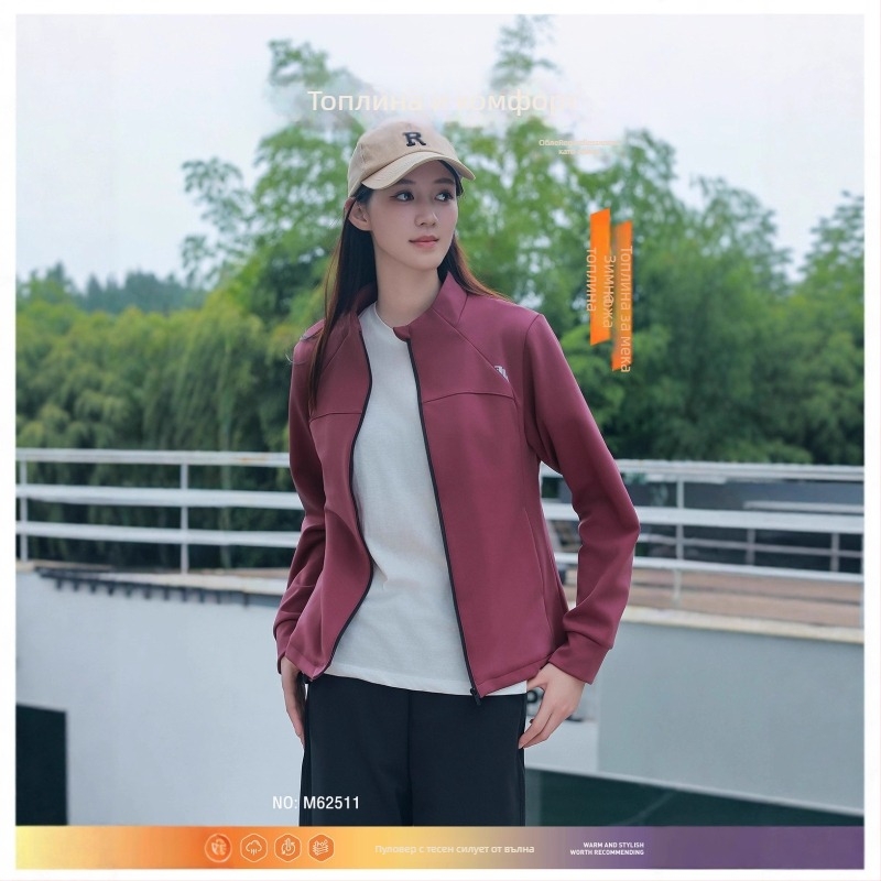 Kasile джакет със цип, тънък силует, есенно-зимна топлина, външна част найлон 70–80%, подплата полиестер-еластан 95%+, пълнеж 100% овча вълна