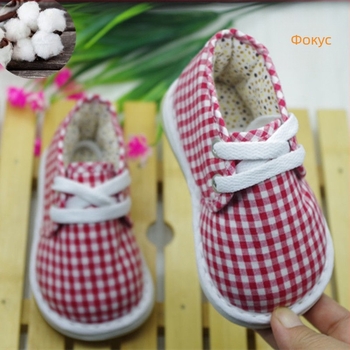 Бебешки обувки с тигрова глава – ръчна изработка, памук, многослоен дебел слой, топли и попивателни с платнена подметка, за деца 1–3 г, памучна горна част и подметка, стил: китайски, есен 2024
