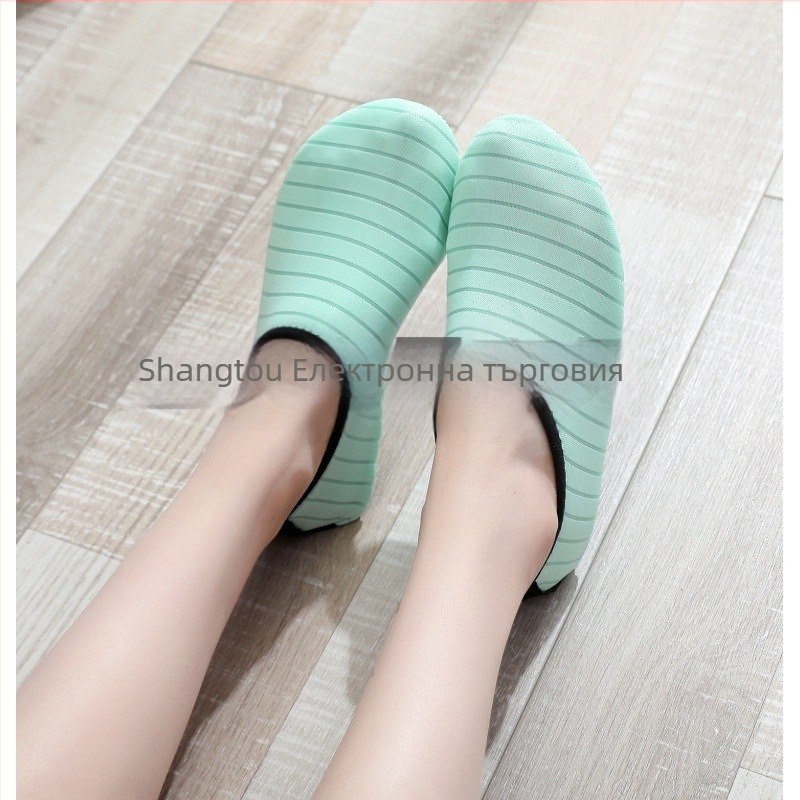 Вътрешни обувки за фитнес за мъже и жени – дишащи, антихлъзгащи, износоустойчиви; мрежеста горна част, нисък връх.