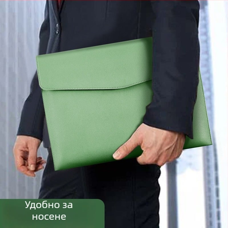 Чанта за документи от изкуствена кожа, марка Pen and ink ark, код A28, тип затваряне: щракване, форма: наклонена