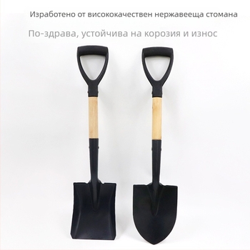 Детска лопата за засаждане на дървета със права дръжка за открита градина, разрохкване на почвата и плажна употреба