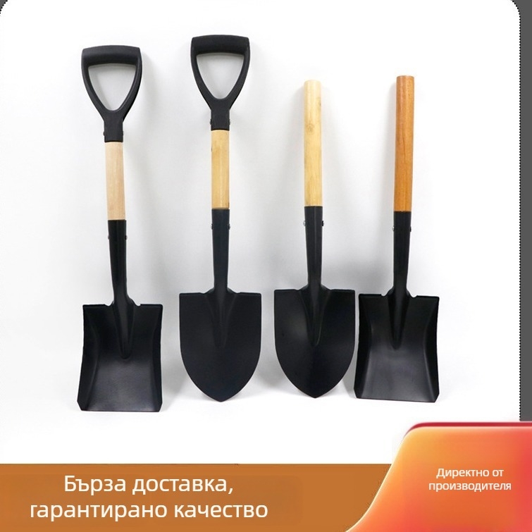 Детска лопата за засаждане на дървета със права дръжка за открита градина, разрохкване на почвата и плажна употреба