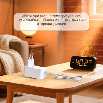 12V 2A захранващ адаптер, 24W, CCC сертифициран, Национален стандарт, вход 100-240V, за дозатор за вода за домашни любимци и аквариумно оборудване