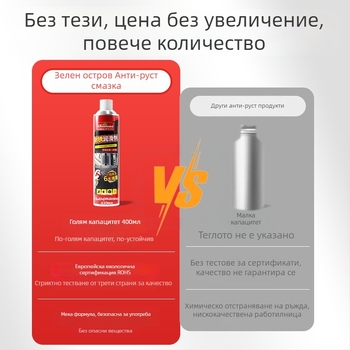 Мултифункционален почистващ спрей и смазка за ключалки на врати – антиокисляваща формула, спрей; разтваря мазни петна, премахва мухъл и ръжда; подходящ за превозни средства, домакински уреди, кухня и баня.