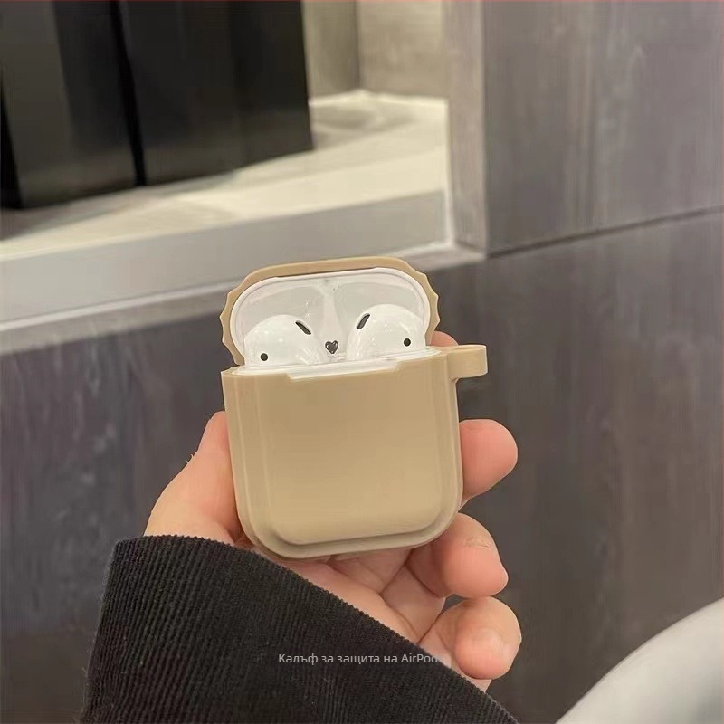 Калъф за AirPods - TPU, мека обвивка, преносим, универсален, изработен чрез инжекционно формоване