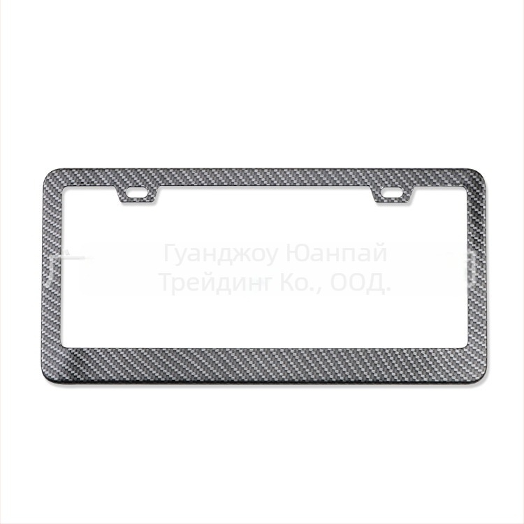 Рамка за регистрационен номер с карбонова текстура | Неръждаема стомана | За регулациите на САЩ
