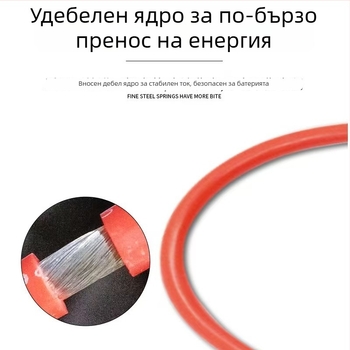 Автомобилни аварийни стартови щипки за акумулатор 600A, интелигентни крокодилски щипки, защита от късо съединение